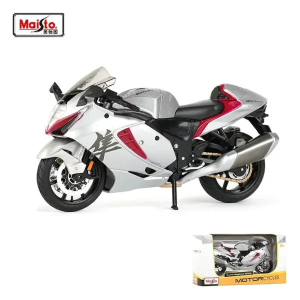 Maisto 1:12 Suzuki Hayabusa Model Motorcycle - Image 4