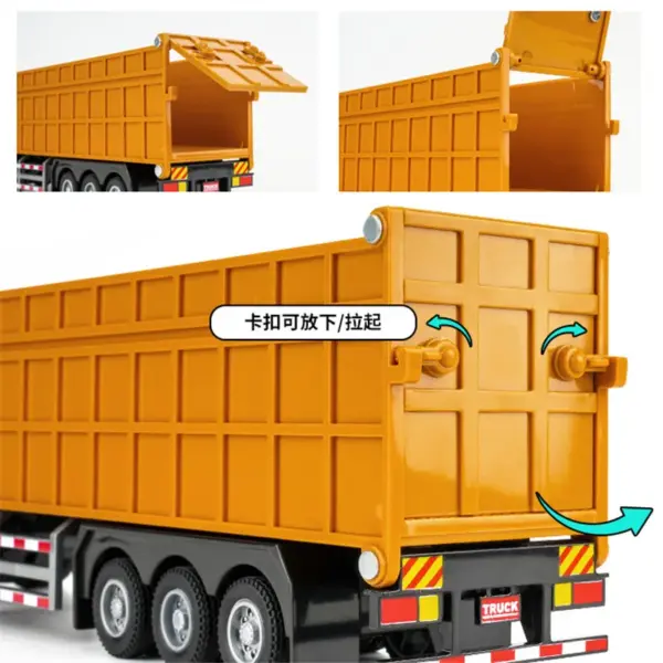 1/50 Metal Heavy Tipper Truck Diecast Model - Image 3