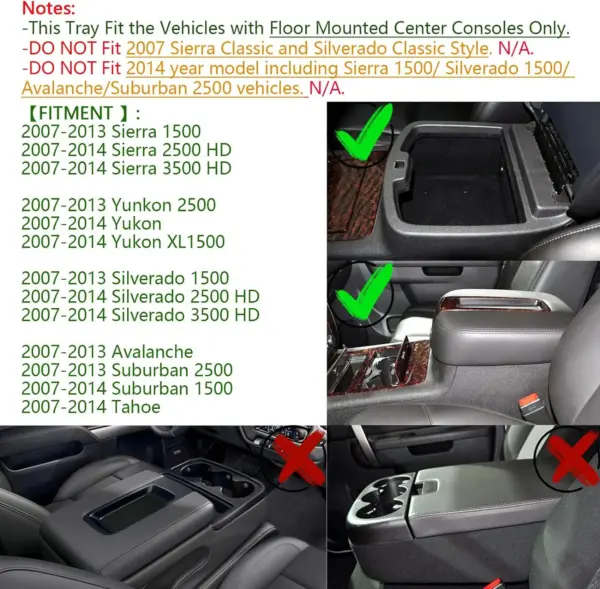 07-14 Chevy Truck Center Console Organizer - Image 3