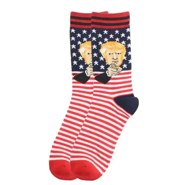 Donald Trump 3D Printed Crew Socks 2-Pack - Image 7