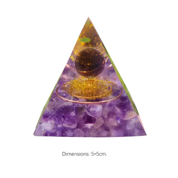 5cm Natural Stone Orgonite Pyramid Crystal - Image 11