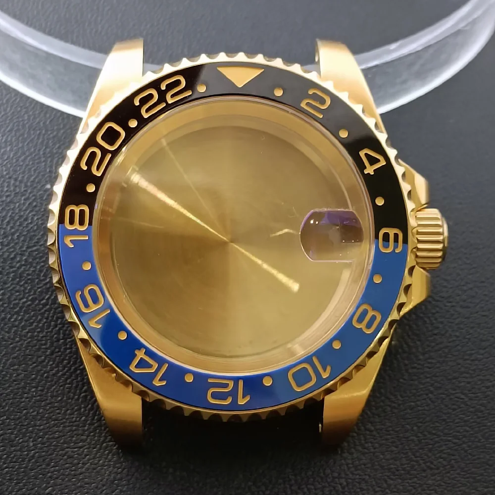 NH35 GMT Steel Watch Case 40.5mm Silver 27 NH35 GMT Steel Watch Case 40.5mm Silver - Image 27