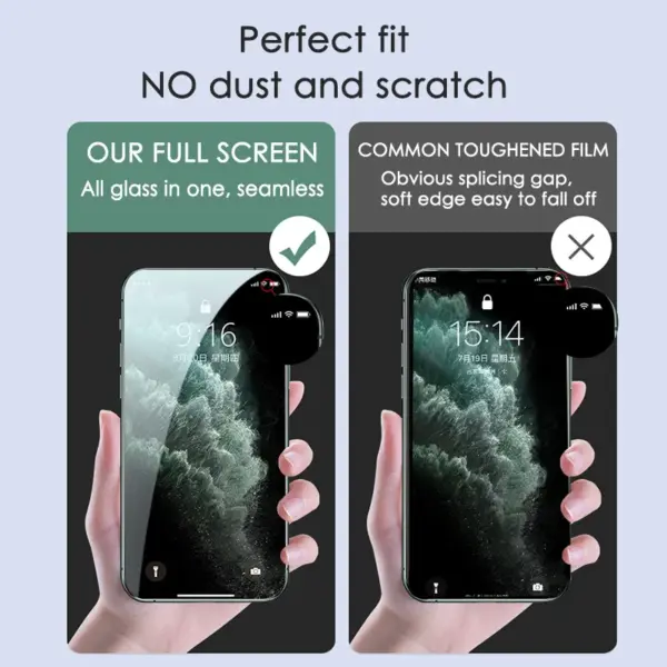 4PCS Full Cover Tempered Glass for iPhones - Image 6