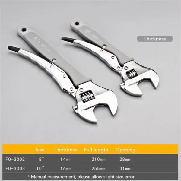 Adjustable Wrench 30-33mm Carbon Steel Tool - Image 6