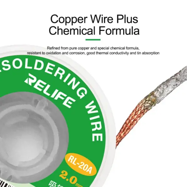 RL-20A Desoldering Braid 2mm Solder Wick - Image 4