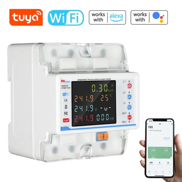 Tuya WiFi Smart Circuit Breaker Power Meter