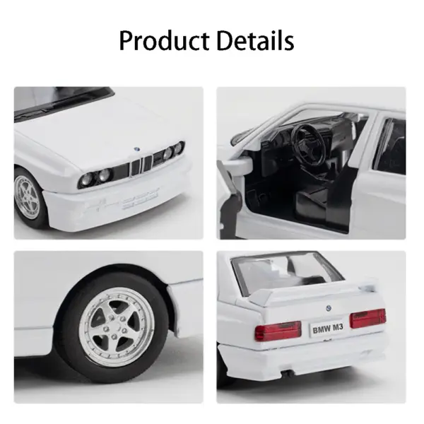 1:36 BMW M3 1987 Diecast Model Car - Image 3