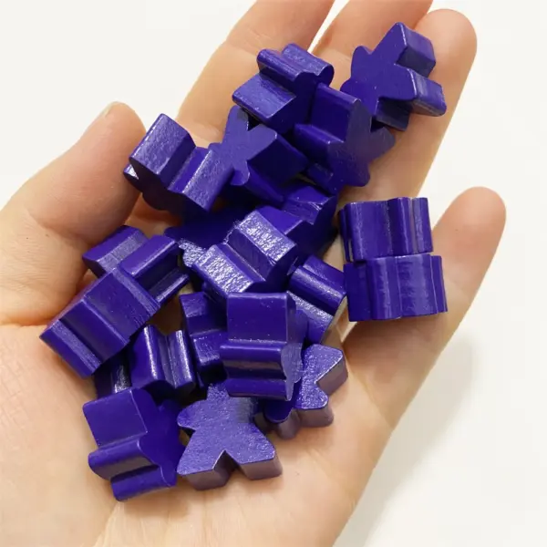 100PCS 16mm Wooden Meeples for Tabletop Games - Image 8