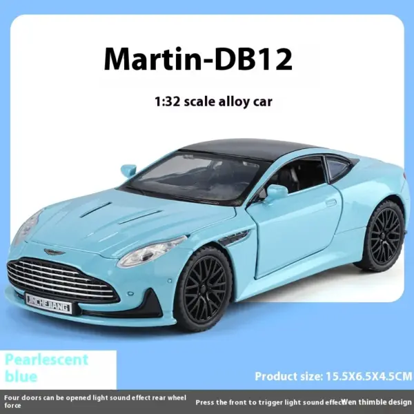 1:32 Aston Martin DB12 Diecast Model Car - Image 9