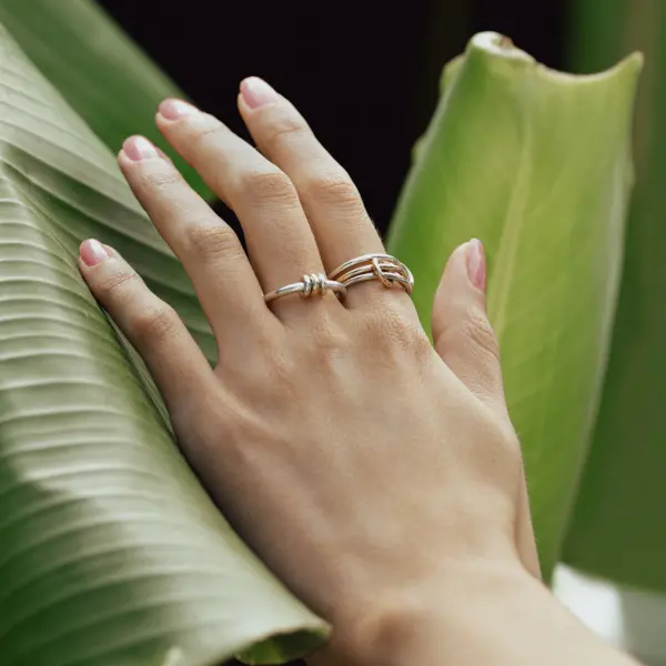 Waterproof Stainless Steel Pendant Hoop Rings - Image 2