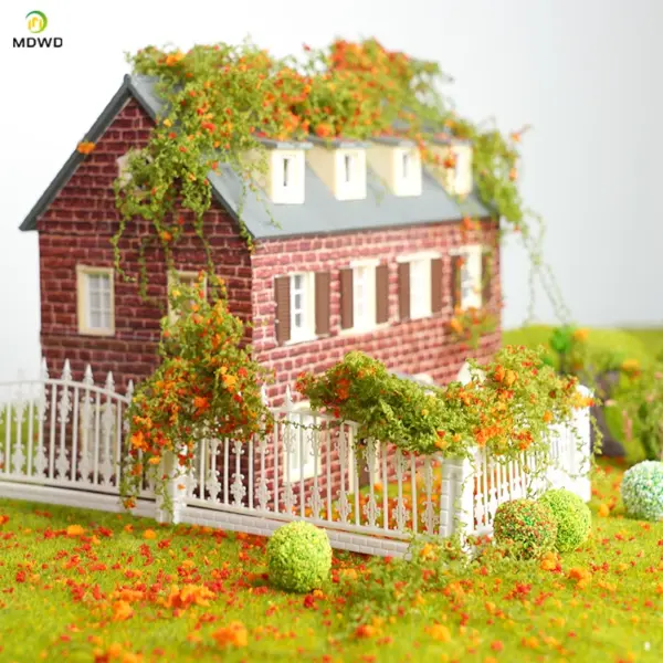 Miniature Cotton Thread Vine Leaves Model - Image 5