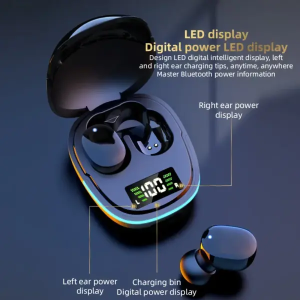TWS G9S Waterproof Bluetooth Earphones with Mic - Image 5