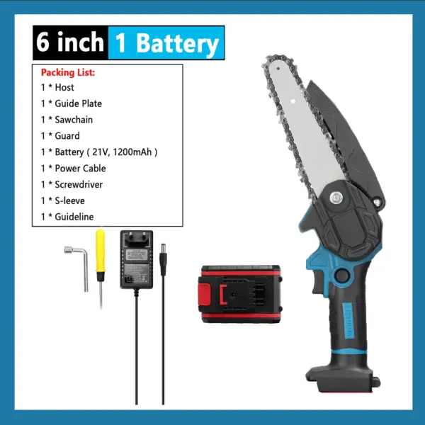 8 Inch Electric Pruning Chainsaw with Battery - Image 17
