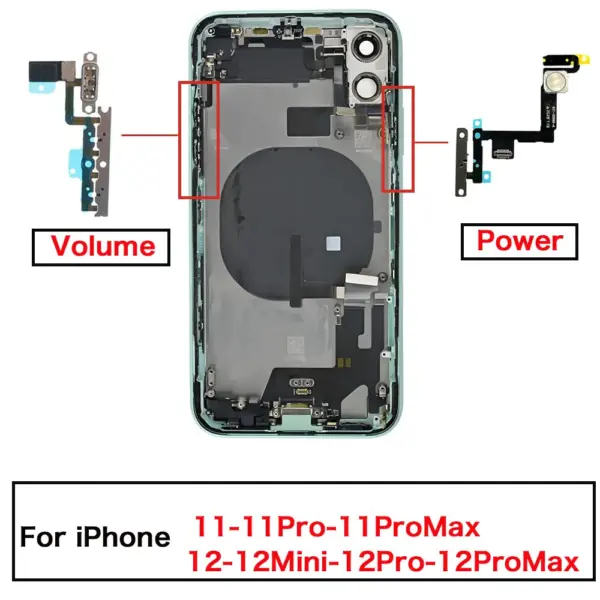 iPhone 11/12 Mini Pro Max Power Volume Button Flex Cable - Image 2