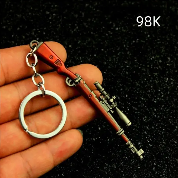 PUBG Mini Gun Metal Keychain RPG 98K AWM - Image 20