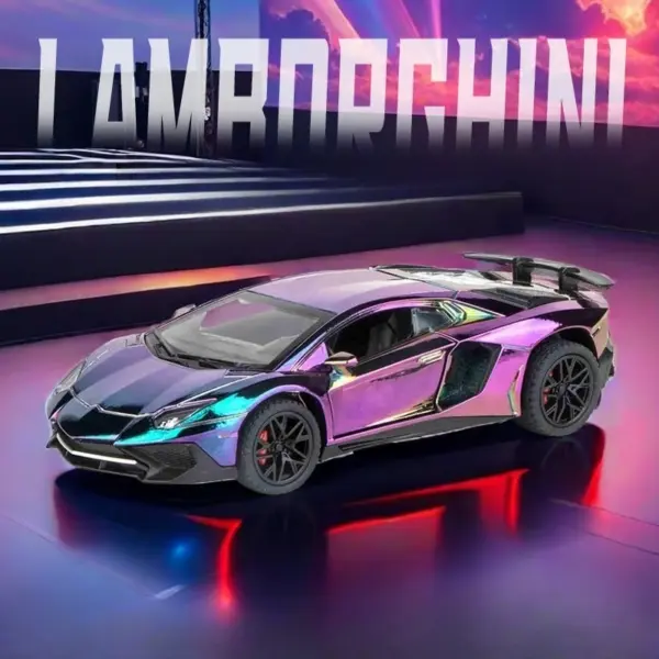 Electroplated Lamborghini SVJ Model 1:32 - Image 3
