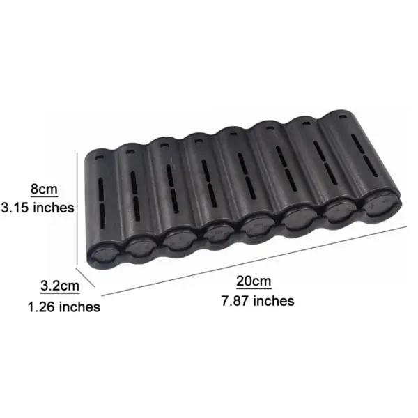 8 Slot Black Euro Coin Dispenser Organizer - Image 3