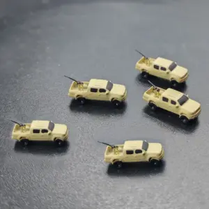 5PCS 1/350 Scale Military Pickup Truck Models