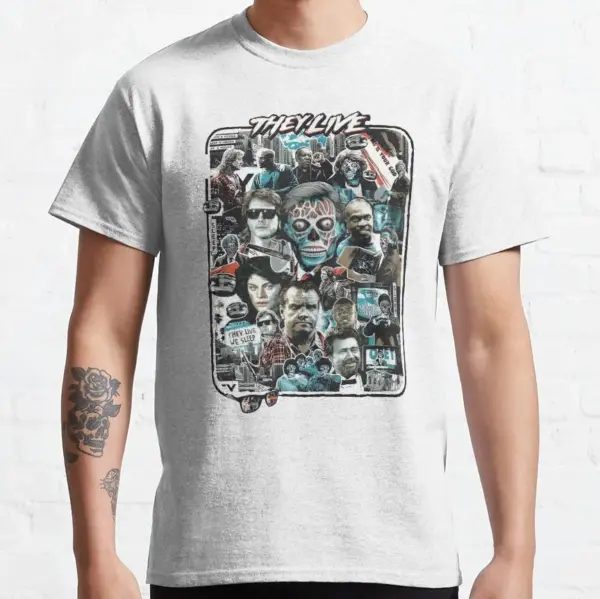 They Live Retro Horror Graphic T-Shirt S-6XL - Image 9