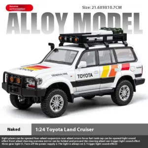 1:24 Toyota Land Cruiser Diecast Model SUV 19 Sf0dc528ba950402f900da95e7c4b3654z