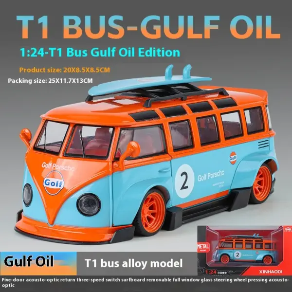 Volkswagen T1 Bus Diecast Model 1:24 Scale - Image 10