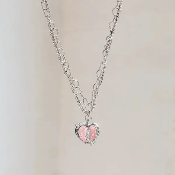 Kpop Black Heart Pendant Necklace for Women - Image 22