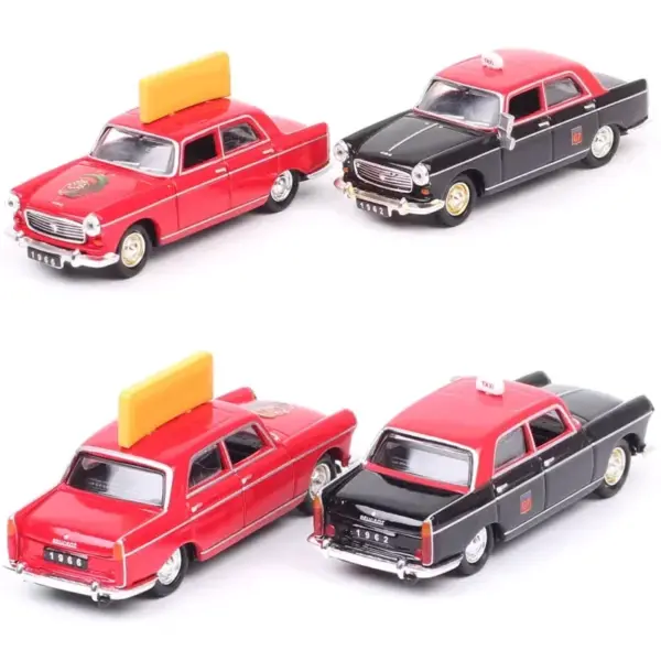 Diecast 1/87 Scale Peugeot 404 Taxi Model - Image 3