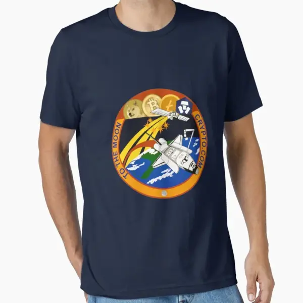 Crypto Coin to the Moon Cotton T-Shirt - Image 10