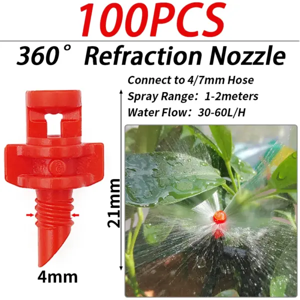 100PCS Male Barbed Drip Irrigation Nozzles - Image 5