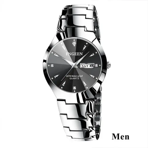 FNGEEN 5808 Stainless Steel Couple Watch - Image 11