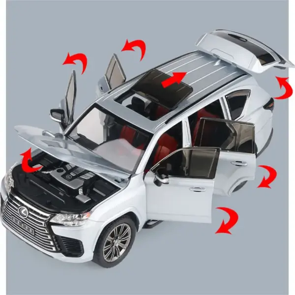 1:24 Diecast Metal LX600 SUV Model Car - Image 3