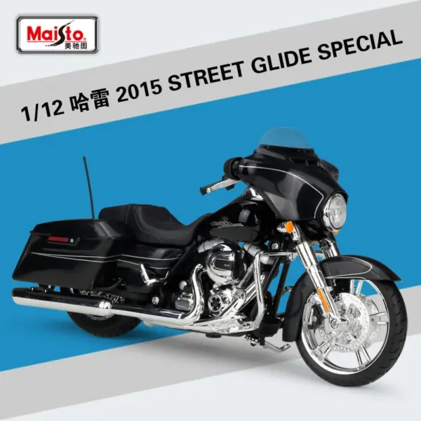 Maisto 1:12 Harley-Davidson Diecast Motorcycle Model - Image 3
