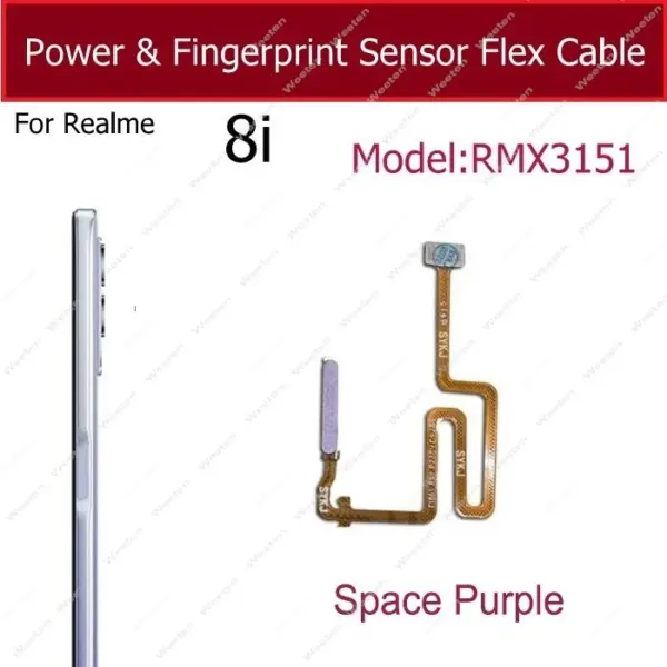 Realme Fingerprint Sensor Flex Cable for 7 8S 9Pro - Image 15