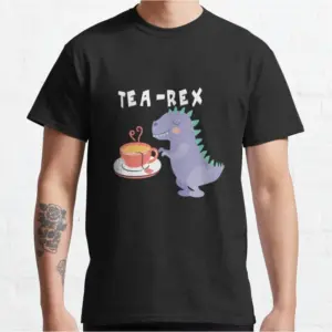 Funny T-Rex Tea Graphic T-Shirt for Men