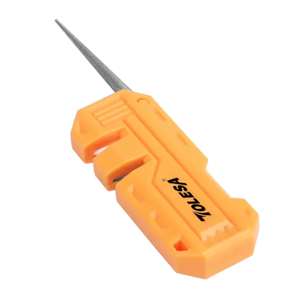 TOLESA 3-in-1 Mini Pocket Knife Sharpener