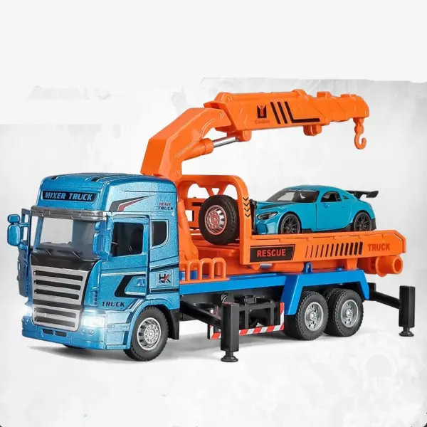 1:32 Alloy Rescue Trailer Model Toy - Image 6