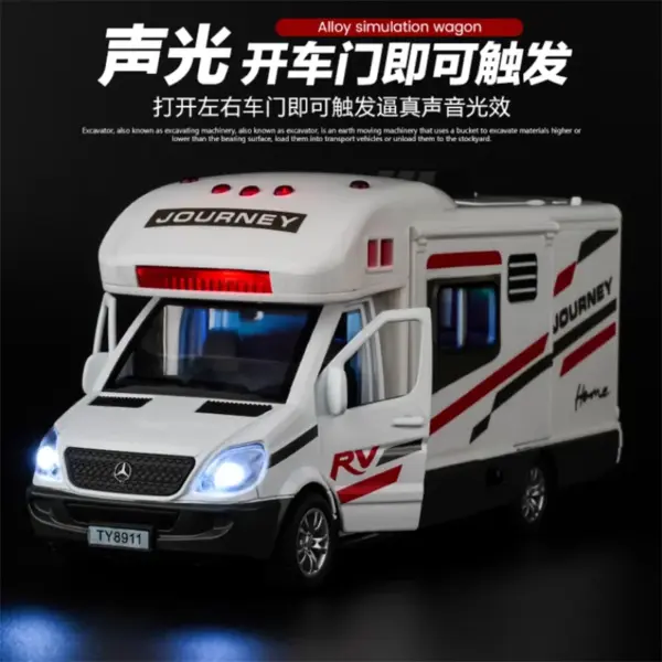 1:30 Scale Alloy Luxury RV Caravan Model - Image 2