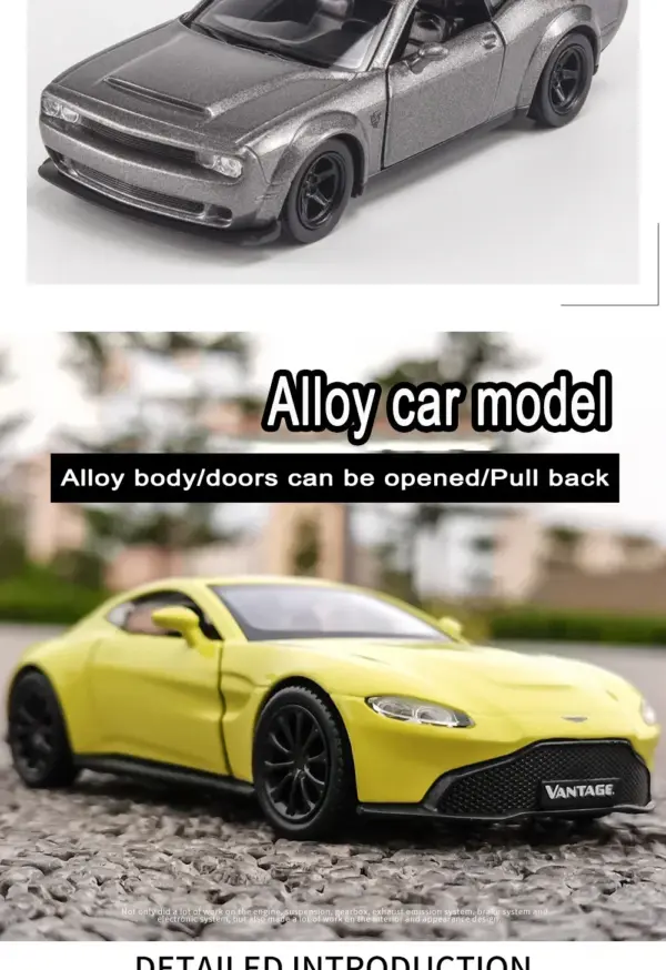 1:36 Aston Martin Vantage Diecast Model Car - Image 4