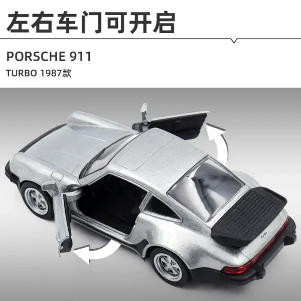 1:36 Metal Alloy 1978 Porsche 911 Turbo Model - Image 5