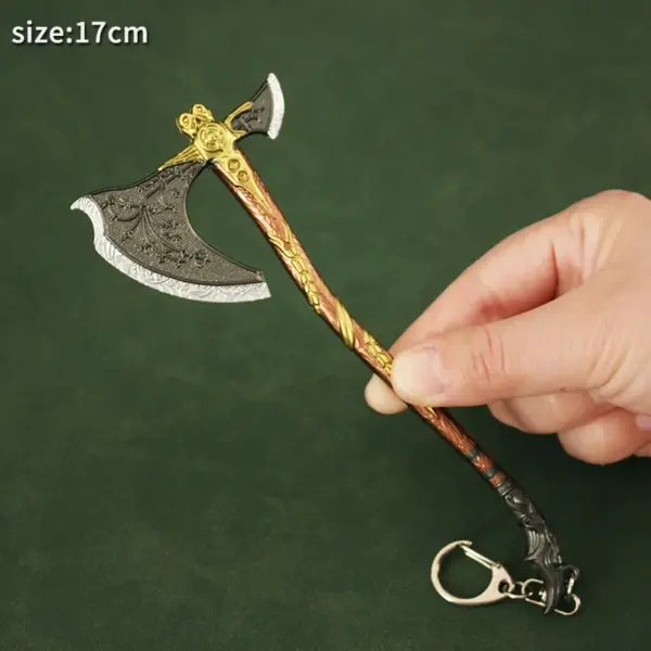 God of War Kratos Axe Metal Keychain - Image 2