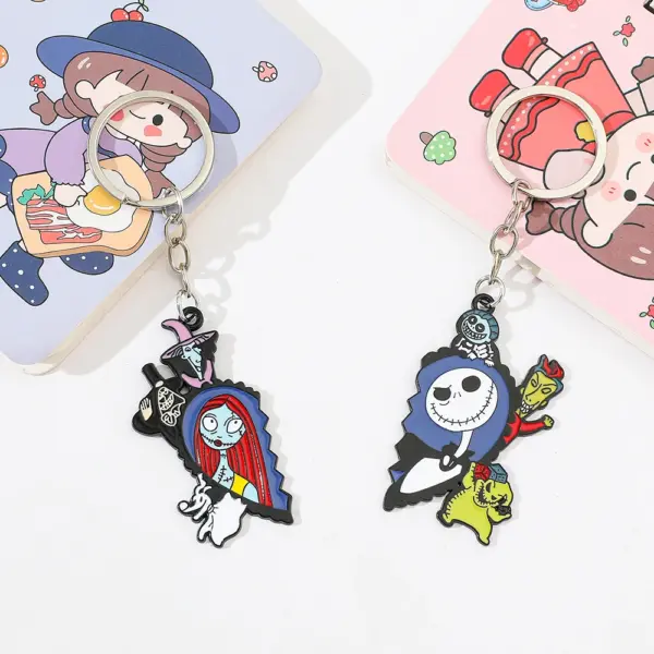 Jack and Sally Heart Keychain for Couples - Image 4