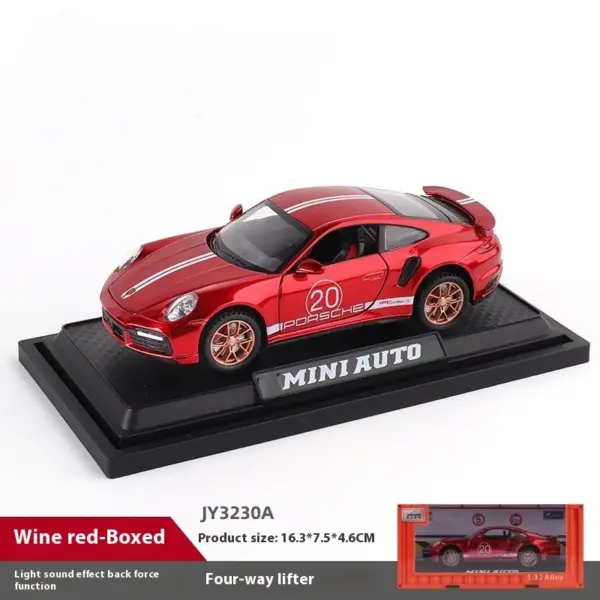 1:32 Scale Metal Porsche 911 Turbo S Model - Image 14