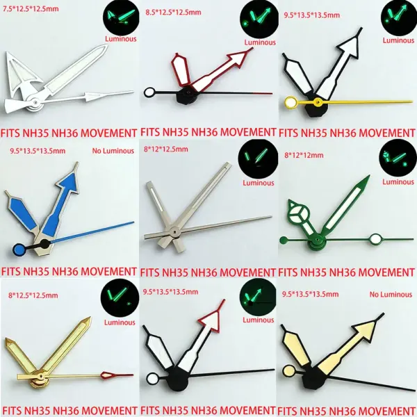Green Luminous Watch Hands for NH35 NH36 - Image 5