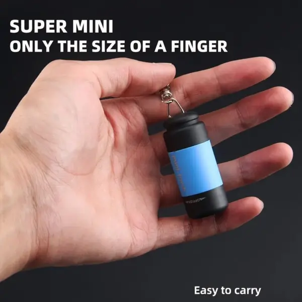 Mini USB Rechargeable Keychain Flashlight S-157 - Image 3