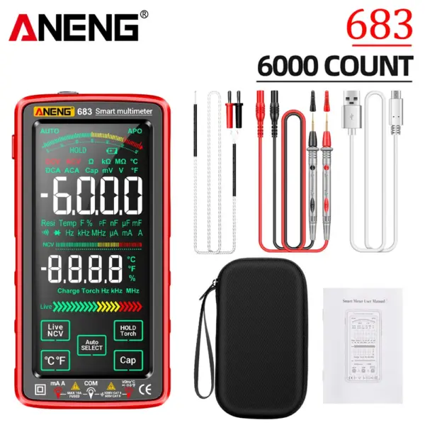 ANENG 683 Smart Digital Multimeter 6000 Counts - Image 12