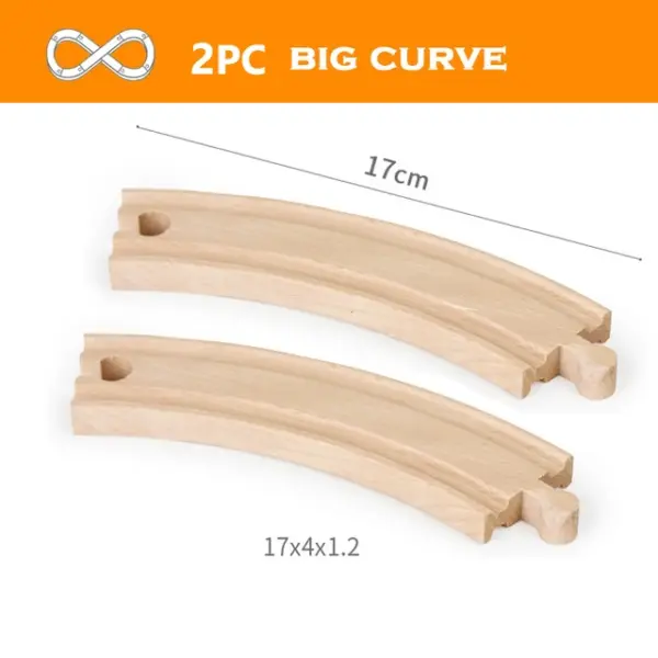 Wooden Train Track Accessories for Railway Fun - Image 24