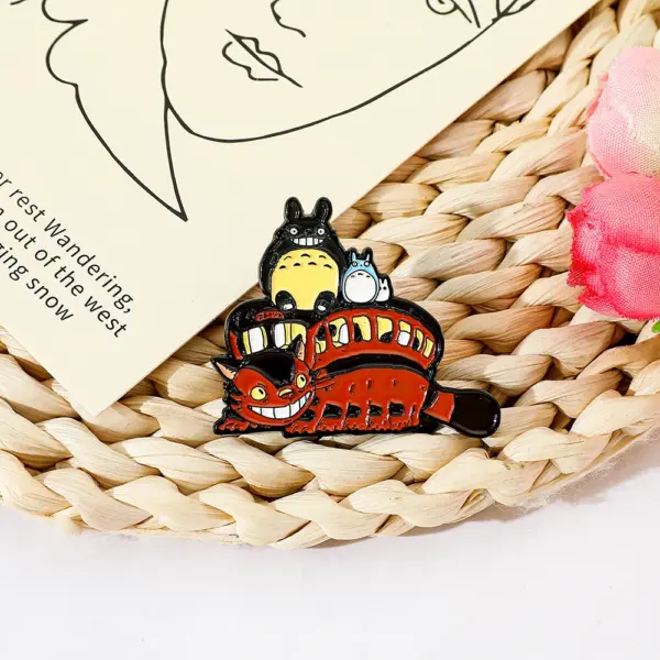 Totoro Metal Badge Brooch Unique Collectible - Image 5