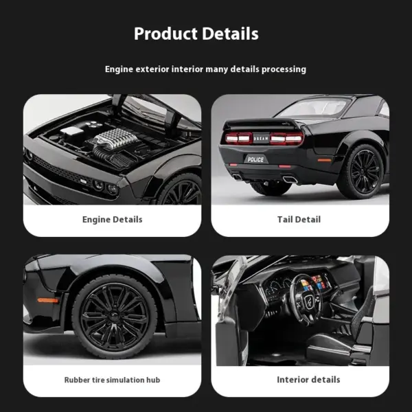 1:22 Dodge Challenger Redeye Hellcat Model - Image 3