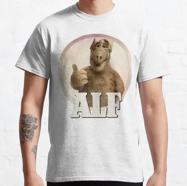 80s Cartoon ALF Graphic Unisex T-Shirt - Image 9