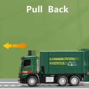 1/30 Scale Diecast Pneumatic Garbage Truck Model 12 Sf3ff15f3b6ba4409bbf79f5a69ed5e410